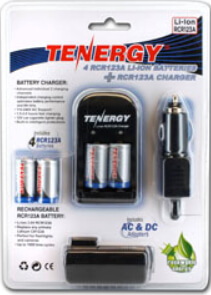 Tenergy CR123A Lithium Battery for TLR1