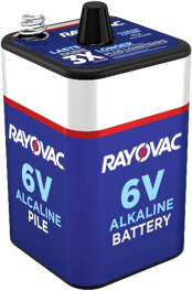 Rayovac 6 Volt Spring Top Battery