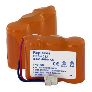 3X2/3AA NCAD 400mAh/J CONNECTOR #CPB-403J for sale