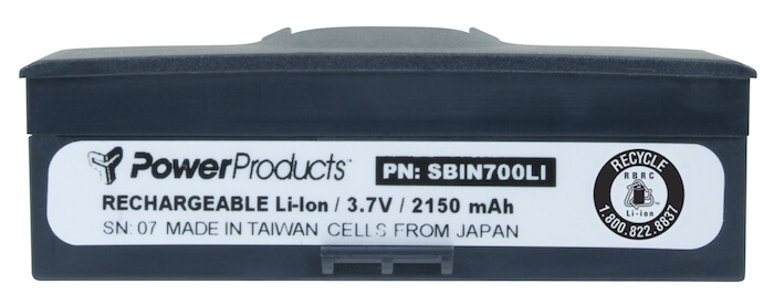 BATTERY FOR INTERMEC 700 MONO - 3.7V / 2300 mAh / 8.5 Wh / Li-Ion #SBIN700LI for sale
