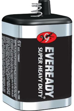 Eveready 6V Spring-Top Super Heavy Duty Batteries