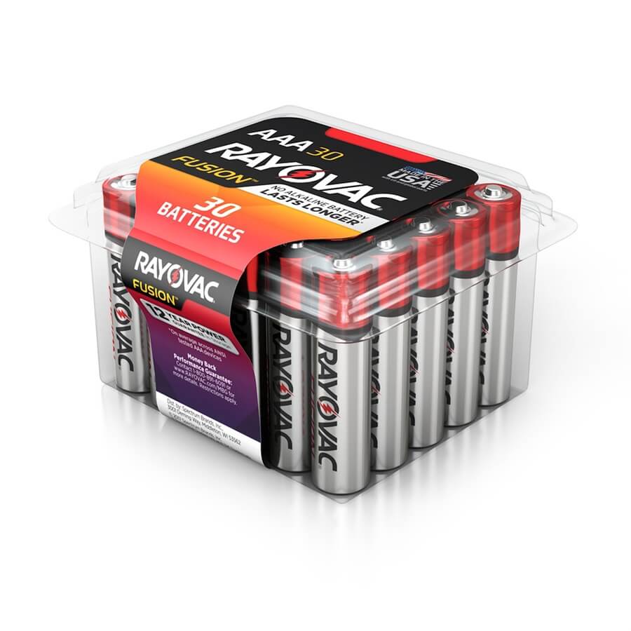 Rayovac Fusion Premium Aaa Alkaline Batteries 30 Pack Battery Products